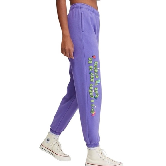 Pacsun Lavender Be Kind Drawstring Sweatpants XS - Picture 1 of 10